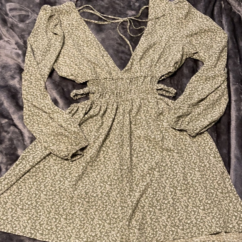 Forever 21 Dress size L , Color Sage.